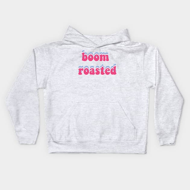 Boom Roasted sticker The Office Kids Hoodie by snowshade